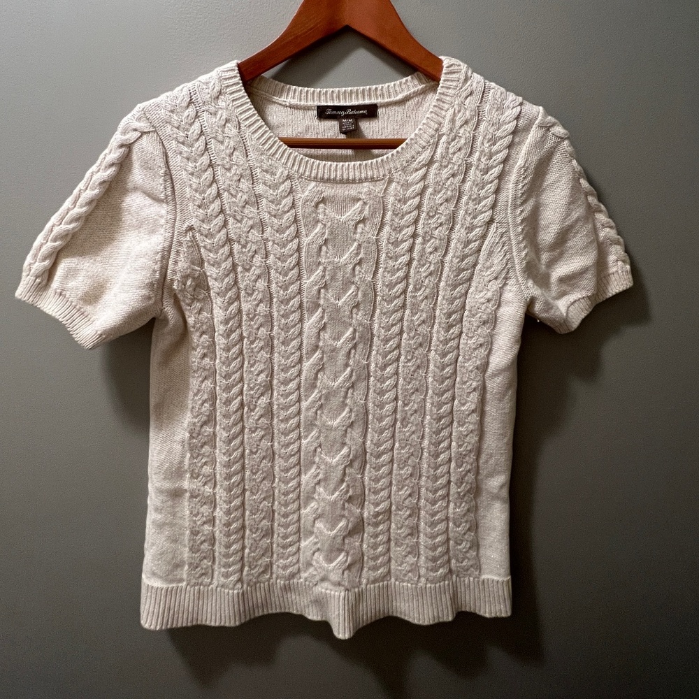 Tommy Bahama Short-Sleeve Knit Sweater